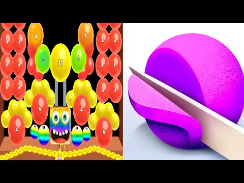 Melty Bubble healing puzzle vs ASMR slicing Max Levels Unlocked Gameplay