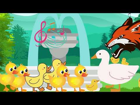 Os dez Patinhos história infantil.