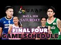 UAAP SEASON 86 SCHEDULE FINAL FOUR | MAY 04, 2024 MEN'S AND WOMEN'S VOLLEYBALL