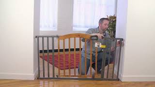How to install the Summer Infant Decorative Wood & Metal 5 Foot Pressure Mounted Gate