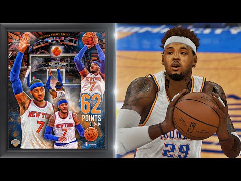 NBA 2K15 MyCAREER - Carmelo Anthony 62 Point Record! A CAREER HIGH AGAIN!!!