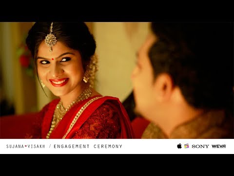An Epic Engagement Story Of Sujana And Visakh