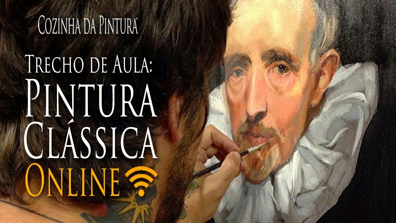 Trecho de Aula ONLINE do curso de Pintura Clássica - Ateliê Cozinha da Pintura