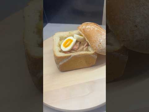 Traditional Polish soup „Żurek” served in bread 🍲🍞🇵🇱 #żurek #cooking #food #recipe #traditional
