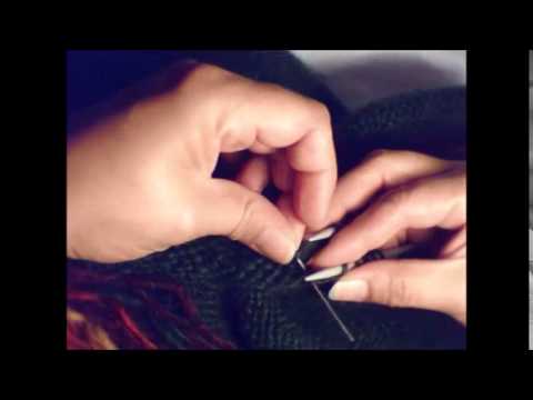 Islandpullover / Islandjacke, Unterarm im Maschenstich verbinden