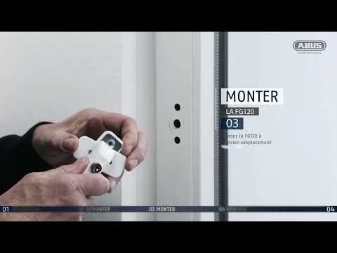 Poignée de fenêtre à Clé - blanc - FG120 ABUS