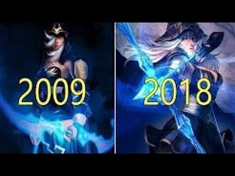 Evolution of League of Legends 2009-2018