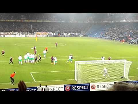 FC Basel - St Etienne 1-0 Zuffi Freistoss