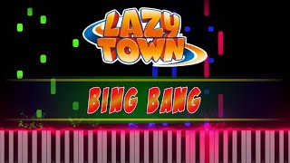 Bing Bang - LazyTown piano cover piano tutorial + 