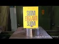 Hydraulic Press Channel - Crushing book with hydra...