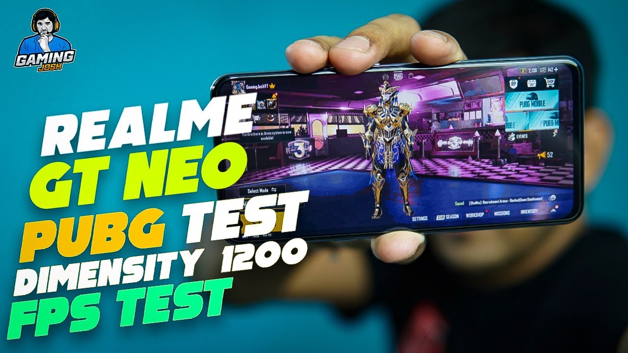 Realme GT Neo PUBG Mobile Gaming Review, FPS Test - Dimensity 1200 Gaming! | Gaming Josh