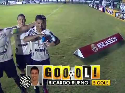 Gol de Ricardo Bueno - Figueirense 2 x 3 Palmeiras - Serie B - 20/07/2013