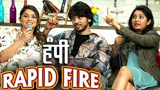 Lalit Prabhakar, Prajakta Mali & Sonalee Kulkarni's Candid Rapid Fire | Hampi Marathi Movie 2017 video