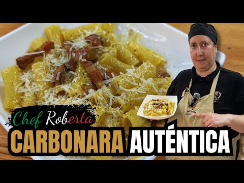 CARBONARA AUTÉNTICA: la Receta Romana Original (sin crema) 🇮🇹✨ || Italia con Chef Roberta