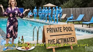 Karen Snuck Into My Pool — Then Turned Blue in Front of VIP Guests! 🏊‍♀️💙😳#hoanightmare #truestory