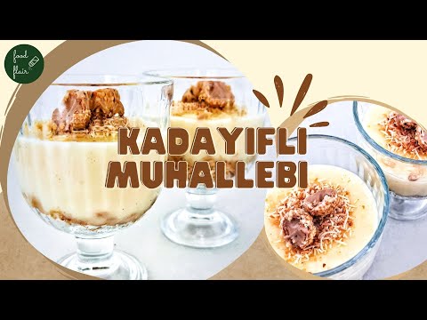 Turkish crispy kadaif dessert with muhallebi | Kadayıflı muhallebi | Giotto summer dessert