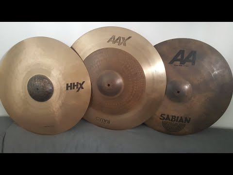 Sabian 20' AA RAW  vs  22' AAX Omni  vs  21' HHX GROOVE
