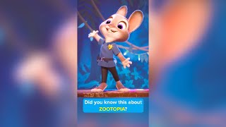 Did you know this about ZOOTOPIA