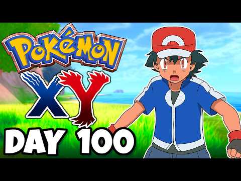 I Spend 100 Day With Only Ash Pokemon in Pokemon X & Y [ FULL POKEMON MOVIE ]