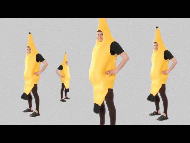 Vídeo relacionado con Rakiuty Disfraz Plátano Adulto Hombre Mujer Unisex, Disfraces Fruta Adulto, Divertido Traje de Fruta Amarilla, Disfraz Despedida Soltera para Fiesta Cosplay Halloween Carnaval