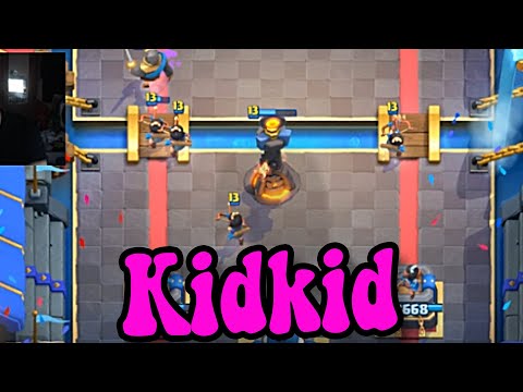 4 Princess Kidkid Logbait Classic God 8100 👈Kidkid Clash Royale
