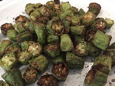 Phillips XL Air Fryer | Okra with Simply Seasoned Herbs and Bacon Flavor
