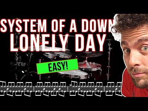 System Of A Down - Lonely Day - Drum Cover (with scrolling drum score)