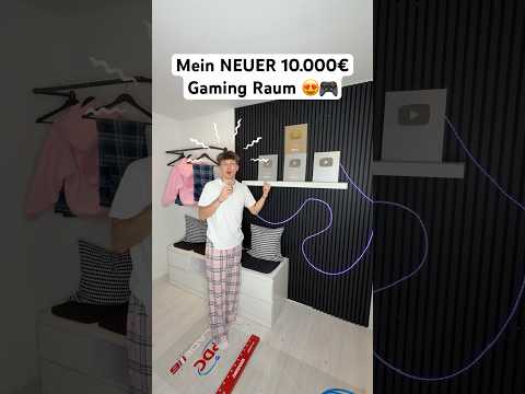 Mein NEUER 10.000€ Gaming Raum! 😍 #geheim #gaming #gamingraum