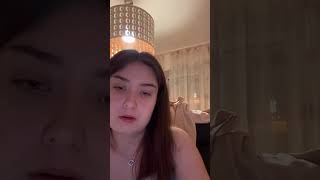 Routines🎉 sexy ladies before sleep with bra black and big boobs