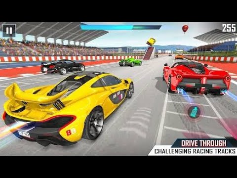 Impossible Stunt Car Tracks 3D: Green Car Driving Stunts Levels 13 & 14 - Android GamePlay