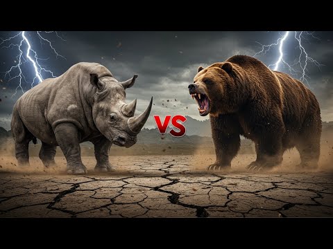 Rhino vs Grizzly Bear | Strength vs Savagery