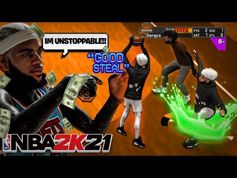 MY LOCKDOWN DEFENDER BECAME UNSTOPPABLE IN THE $500 COMP STAGE TOURNAMENT IN NBA 2K21!