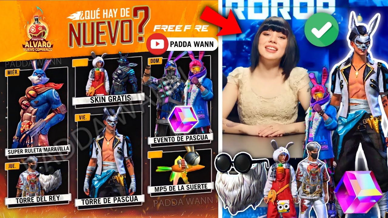 NUEVA AGENDA SEMANAL DE FREE FIRE, BARBA DEL VIEJO GRATIS, EVENTO PASCUA, NUEVO EVENTO WEB Y MAS 🤯