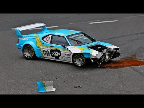 FHR 100 Meilen Trophy 2018 - Norisring - Heavy Crash BMW M1/ Kremer Porsche