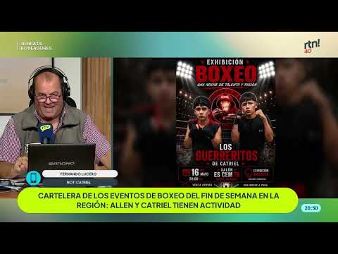 #Tierradeboxeadoresradio BLOQUE 2 CARTELERA REGIONAL DE BOXEO: ALLEN Y CATRIEL, EN RÍO NEGRO