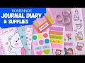 Homemade Journal Supplies Journal Diary DIY Handmade Journal Kit How To Make Journal Set At Home