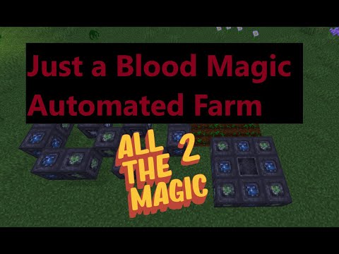 How to set up Just a blood Magic Farm - All The Magic 2 - Minecraft 1.16.5