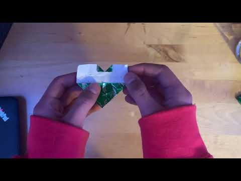 3rd YouTube video about how to make gum wrapper hearts