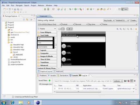 Android: Project 3(v3) - Adding the Radio Group for the Radio Buttons