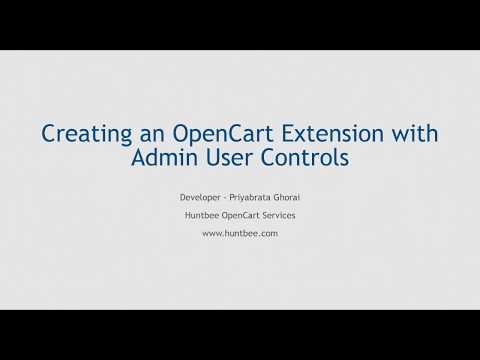 Creating an OpenCart Extension