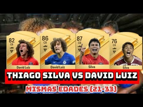 Thiago Silva VS David Luiz EVOLUCIÓN FIFA: Enfrentamiento De La Samba De Brasil😳🔥