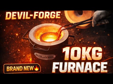 Brand New 10KG Devil-Forge Furnace – First Fire & Test Melt. 
