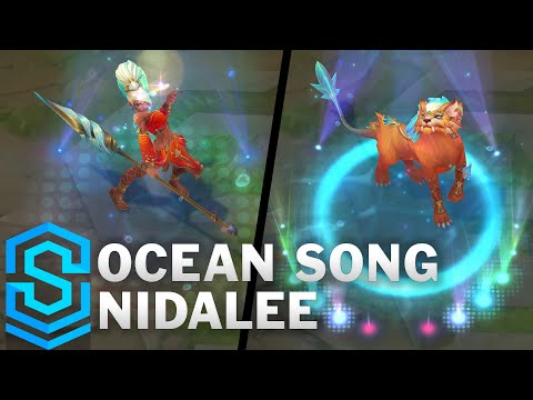 Ocean Song Nidalee Skin Spotlight - Pre-Release - League of Legends