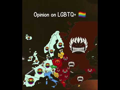 European countries’ opinions of LGBTQ+