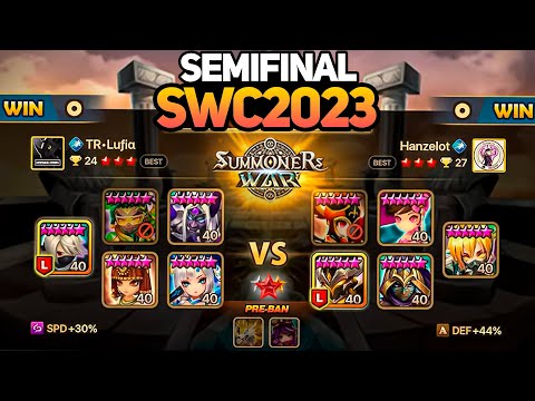 LUFIA vs HANZELOT (BO5). SWC2023 EUROPE CUP SEMIFINAL - Summoners War