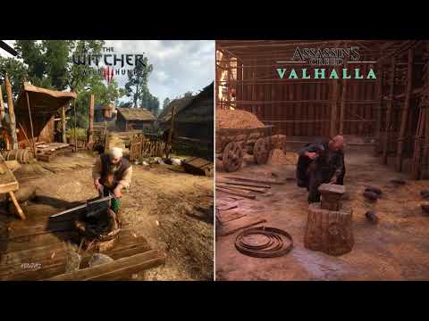 Witcher 3 vs AC Valhalla   Comparison of Details