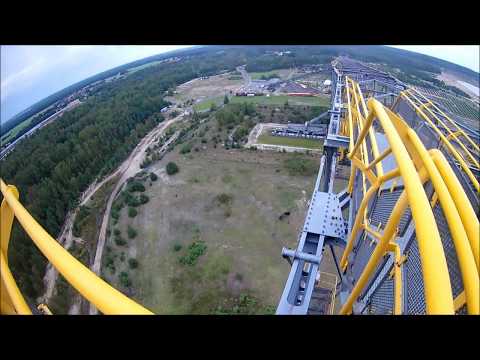 Guy jumps off F60 Abraumförderbrücke