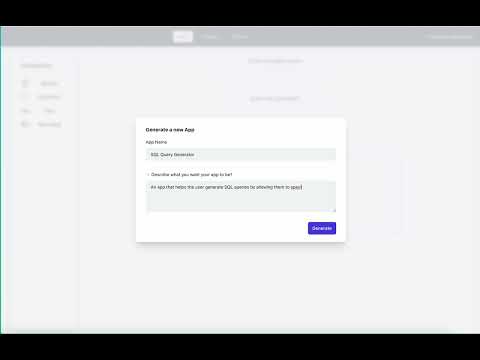 Generating a simple web app with Buildify