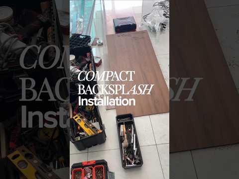 COMPACT BACKSPLASH INSTALLATION 