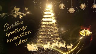 Christmas animation video ecard greetings, Merry Christmas greetings video, Christmas status hd